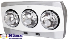 H3B - Đèn Sưởi Nhà Tắm Hans 3 Bóng H3B