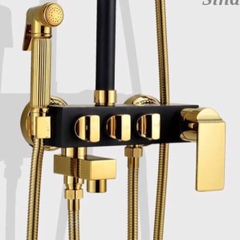 SC1986 - Sen cây nhiệt độ đen vàng 3 nút xoay cao cấp