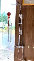 SC3321 - Sen cây nhiệt độ vuông đồng mạ crom bóng cao cấp