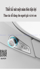 K6929 - Bồn cầu thông minh cao cấp full chức năng