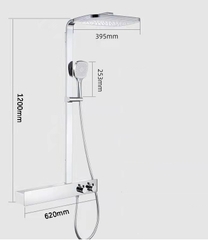 SC3219 - Sen cây nhiệt độ củ lớn đồng mạ crom bóng cao cấp