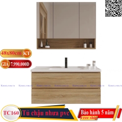 TC160 - Tủ chậu nhựa cao cấp. KT: 48x80cm