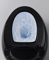 KA3989 - Bồn cầu trứng đen nung nano, cảm ứng đá chân xả nước