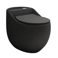 KA810 - Bồn cầu trứng đen cao cấp, men nano nung