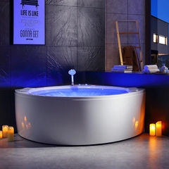 KB706 - Bồn tắm massager cao cấp, chất liệu Acrylic. Kích thước: 1500 x 1500 x 640 (mm)