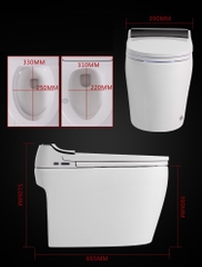 K6915 - Bồn cầu thông minh cao cấp full chức năng,  có két nước