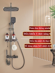 SC73 - Sen cây bàn phím ghi xám, màn hình hiển thị led