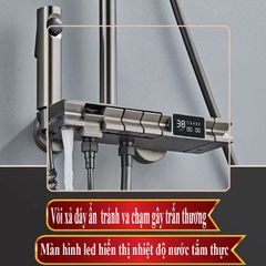 SC73 - Sen cây bàn phím ghi xám, màn hình hiển thị led