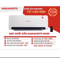 NK09 - Máy sưởi gốm cao cấp
