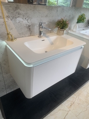 TC190 - Tủ chậu nhựa Plywood + Tủ gương led sấy + Vòi nóng lạnh cao cấp - Hàng nhập khẩu nguyên bộ