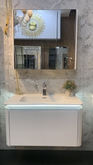 TC190 - Tủ chậu nhựa Plywood + Tủ gương led sấy + Vòi nóng lạnh cao cấp - Hàng nhập khẩu nguyên bộ