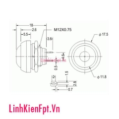 Nút Nhấn Nhả PBS-33B Đỏ 12mm