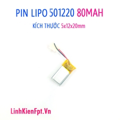 Pin Lipo  501120 80MAH Pin tai nghe