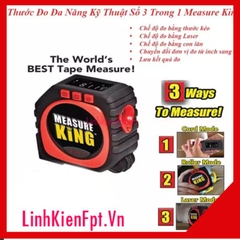 Thước đo khoảng cách bằng tia laser MEASURE KING 3 trong 1