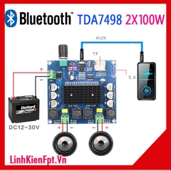 Mạch khuếch đại âm thanh Bluetooth TDA7498 100W 2 kênh