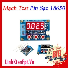 Mạch Test Pin 18650 1.2-12V