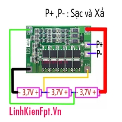 Mạch Sạc bảo Vệ Pin 4S-40A