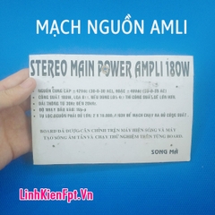 Board mạch nguồn amli 180W