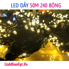 Led trang trí Led Dây kim cương 50M Vàng Ấm