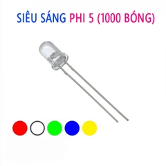 Led siêu sáng  5mm gói 1000 bóng