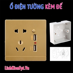 Ổ điện âm tường USB 5V 2A điện áp 110V 250VAC