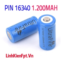 Pin Lithium 16340 Dung Lượng 1200mAh