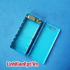 Box Sạc Dự Phòng LCD 8Cell 30000mAh Xanh