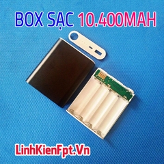 Box Sạc Dự Phòng Nhôm 4Cell 10400mAh