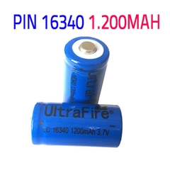 Pin Lithium 16340 Dung Lượng 1200mAh