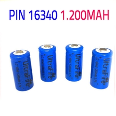 Pin Lithium 16340 Dung Lượng 1200mAh