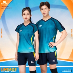 Bộ quần áo bóng chuyền nam nữ Bulbal Lineage màu xanh nhớt