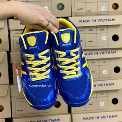 Giày bóng chuyền nam nữ sân bê tông VHD - Màu xanh vàng
