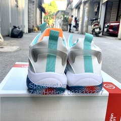 Giày bóng rổ nam học sinh giá rẻ Hamishu A30 màu trắng xanh