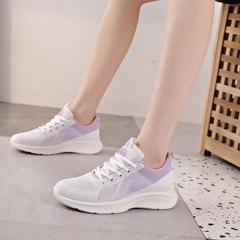 Giày thể thao sneaker nữ Hot Trend -Hamishu 135 màu xám hồng