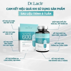 VIÊN UỐNG TRẮNG DA MỜ NÁM TÀN NHANG GLUTATHIONE 600 DR LACIR NHẬP KHẨU NHẬT BẢN