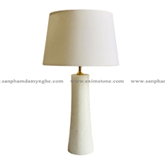 STONE PRODUCT - MARBLE TABLE LAMP - DB07 - PURE WHITE