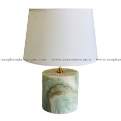 STONE PRODUCT - TABLE LAMP - DB10 - GREEN ONYX