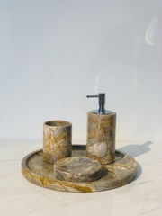 STONE PRODUCT - BATHROOM ACCESSORIES - ROUNDED YELLOW FOREST