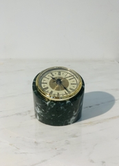 [NEW] NATURAL STONE TABLE CLOCK - INDIA GREEN- DH05