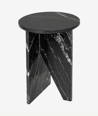 MARBLE SIDE TABLE - MARBLE BLACK