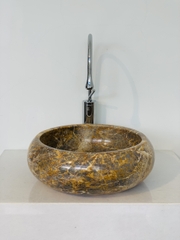 NATURAL STONE BATHROOM BASIN - GOLD FOREST - BST22