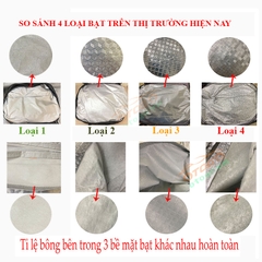 so sánh 4 loại bạt trên thị trường hiện nay