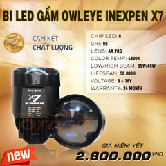 Bi Led Gầm Owleye INEXPEN X7, Nhiệt Màu 4800K