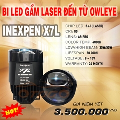 Bi Led Gầm Có Laser Owleye INEXPEN X7L , Nhiệt Màu 4800K