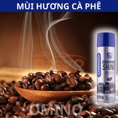 Xịt Dưỡng Bóng Nội Thất, Ghế Da Ô Tô Hương Cafe OMINO M96 500ml - Chính Hãng