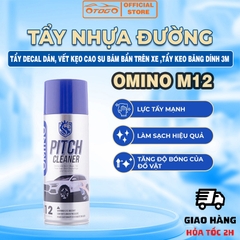 Bình Xịt Tẩy Nhựa Đường, Vết Bẩn Cứng Đầu OMINO M12 - Sáng Bóng Như Mới - Chính Hãng Omino Vietnam (450ML)