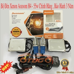 Bộ Đèn XENON AOZOOM Chân H4 - 55W Chính Hãng