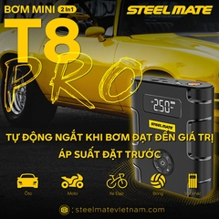 Bơm Điện Tử Mini STEELMATE T8 Pro Chính Hãng