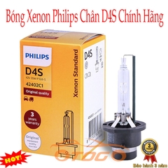 Bóng Xenon Philips Chân D4S Chính Hãng , Bảo Hành 3 Năm