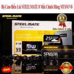 Bộ Cảm Biến Lùi STEELMATE 8 Mắt Chính Hãng MTSM V8